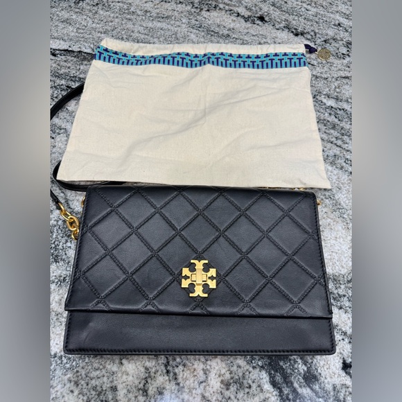 NWOT Tory Burch Black Quilted Crossbody Bag - Picture 11 of 16